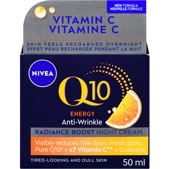 Nivea Q10 Energy Night Cream 50 ml, $49.98/100ml