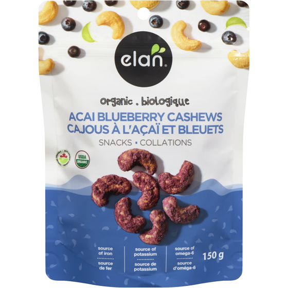 Elan Acai Myrtille Noix De Cajou Bio 150 g, 5,33 $/100g