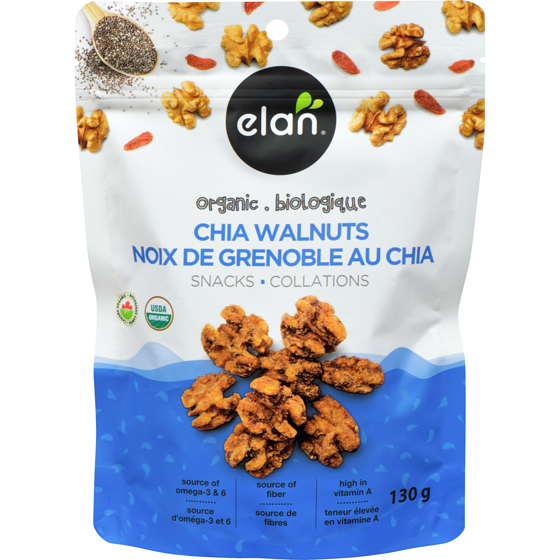 Elan Chia Walnuts Organic 130 g, $6.15/100g