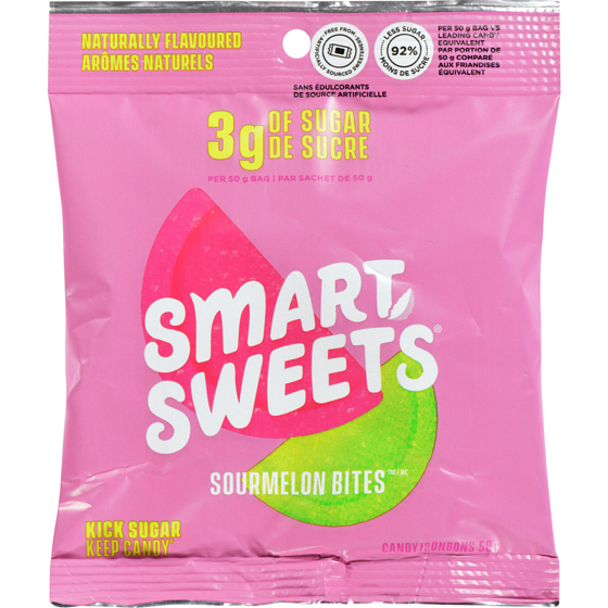 Smart Sweets Melon Bites 50 g, $9.98/100g