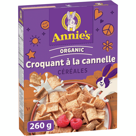 Annie's O's Croquant a la Cannelle, Céréales de Petit-Déjeuner Biologique, Grains Entier 260 g, 2,69 $/100g