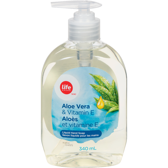 Life Savon pour les mains, aloès 340 ml, 0,88 $/100ml
