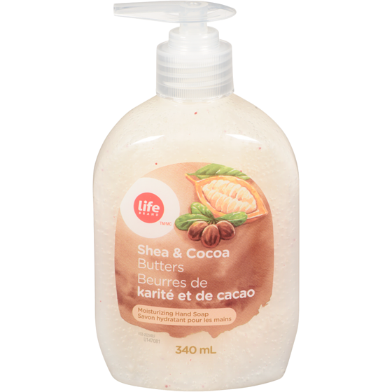 Life Brand Hand Soap, Shea Cocoa Butter 340 ml, $0.82/100ml