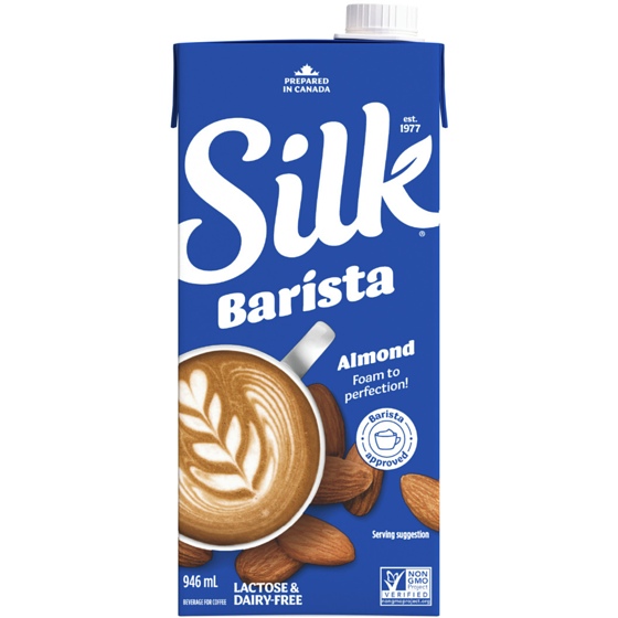 Silk Almond Barista for Coffee, Dairy Free, Shelf Stable 946 ml, $0.53/100ml