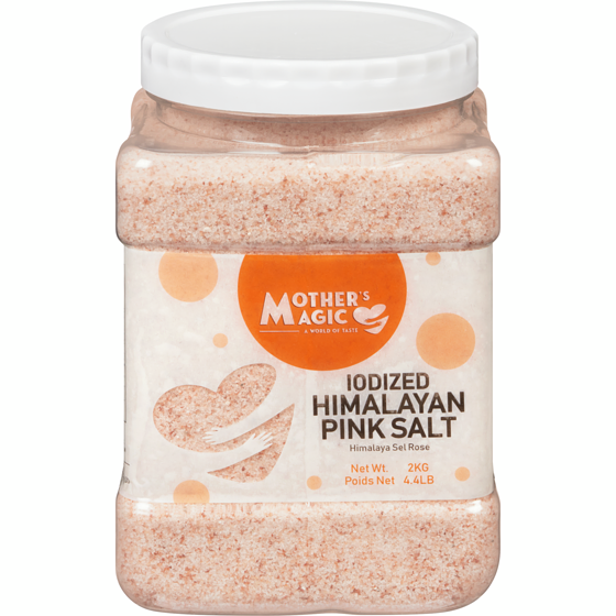 Mother's Magic Iodized Himalayan Pink Salt 2 kg, $0.47/100g