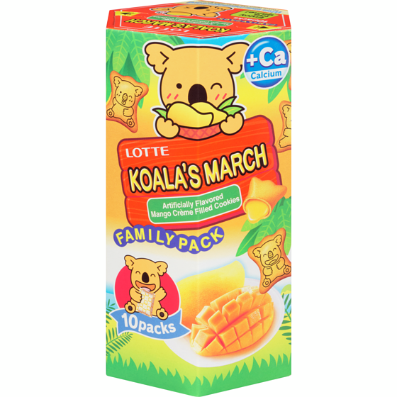 Lotte Biscuits Koala's March Saveur Mangue 195 g, 3,07 $/100g