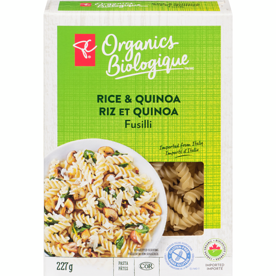 PC Biologique Quinoa Riz Fusilli 227 g, 2,55 $/100g
