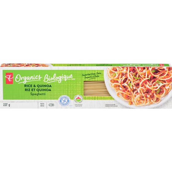 PC Organics Rice and Quinoa Spaghetti, Organic 227 g, $2.55/100g