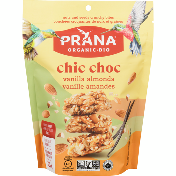 Prana Chic Choc Vanilla Almond Crunchy Bites 125 g, $5.19/100g