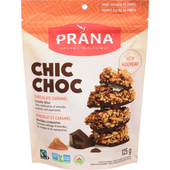 Prana Crunchy Bites Chic Choc Chocolate Caramel 125 g, $5.19/100g