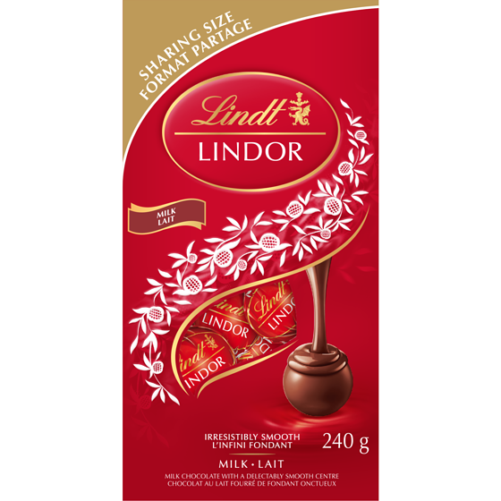 Lindt LINDOR Milk Chocolate Truffles Bag 240 g, $7.08/100g
