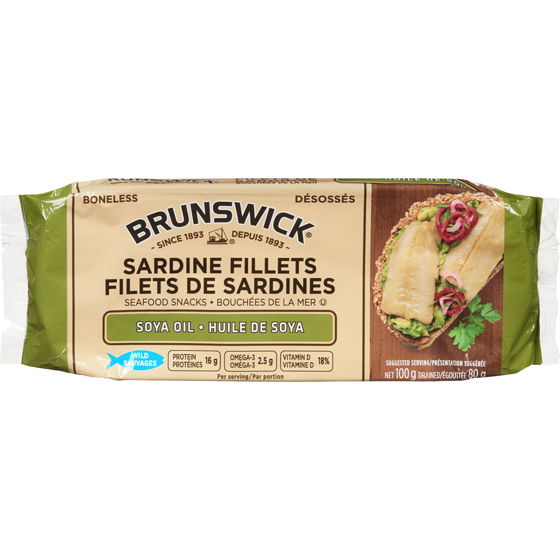 Brunswick Sardine Filets 100 g, $2.79/100g