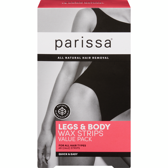Parissa Legs & Body Wax Strips For All Hair Types Value Pack 48 ea, $0.41/1ea