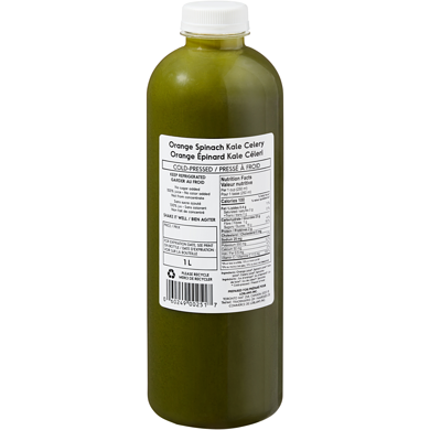 null Fresh Orange, Spinach, Kale, Celery Juice 1 l, $1.30/100ml