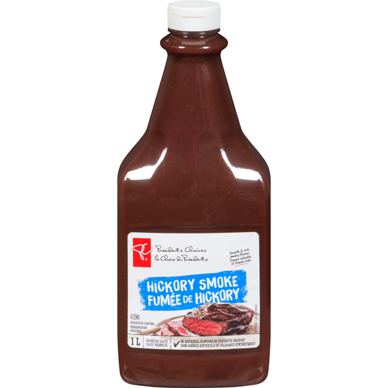 President's Choice Hickory Smoke Barbecue Sauce 1 l, $0.65/100ml