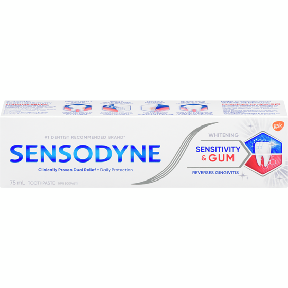 Sensodyne Whitening Toothpaste For Relief From Sensitive Teeth & Improved Gum Health 75 ml, $11.99/100ml
