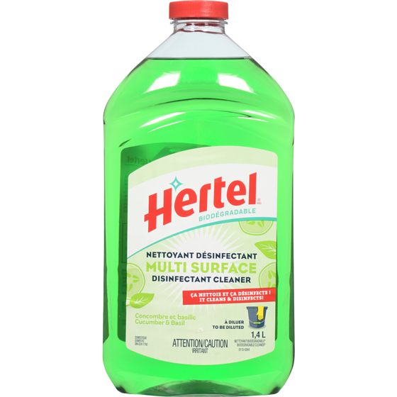 Hertel All-Purpose Disinfectant Cucumber Basil  1.4 l, $0.43/100ml