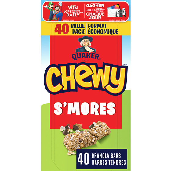 Quaker Chewy Smores Bar    960 g, $1.46/100g