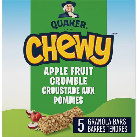 Quaker Chewy Apple Bar    120 g, $2.08/100g