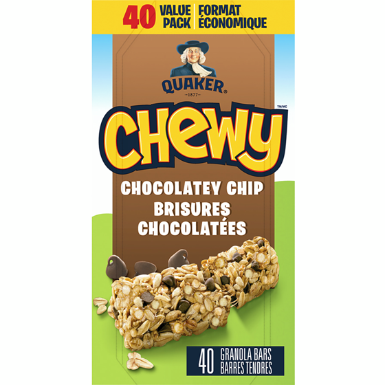 Quaker Chewy Chocolate Chip Bar 960 g, $1.77/100g