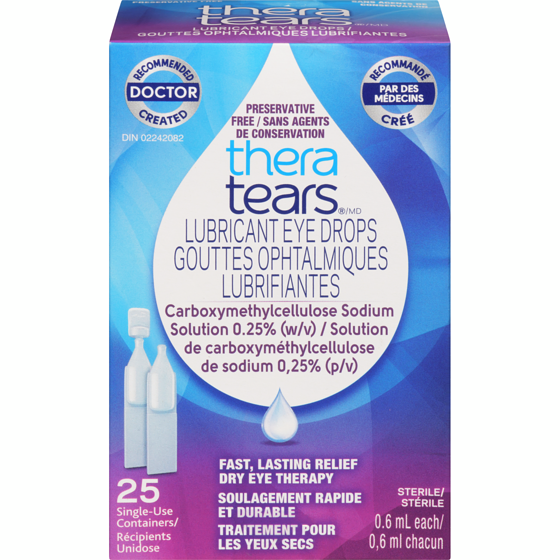 Thera Tears THERA TEARS YEUX DOSE UNIQ 25 ea, 0,60 $/1ch