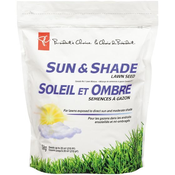 Soleil et ombre semence à gazon, 1kg PC