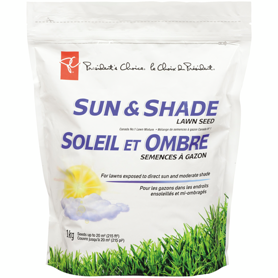 Soleil et ombre semence à gazon, 1kg PC 