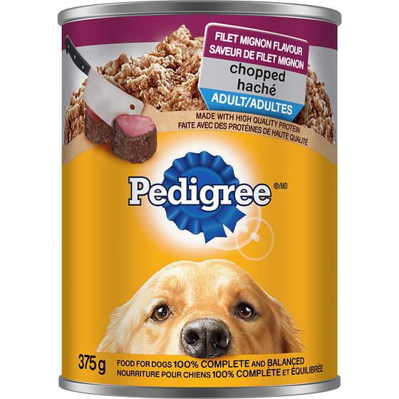 Pedigree Nourriture humide repas haché saveur de filet mignon 375 g, 0,61 $/100g