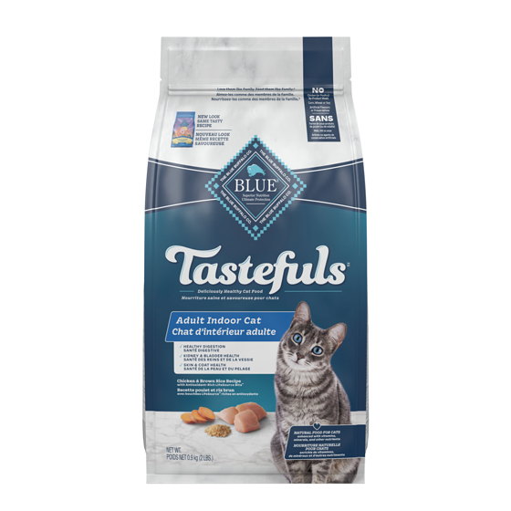Blue Buffalo Tastefuls Chat adulte d'intérieur poulet et riz brun 0.9 kg, 1,50 $/100g