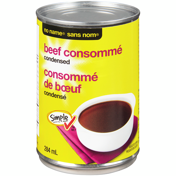 No Name Condensed Beef Consomme 284 ml, $0.49/100ml