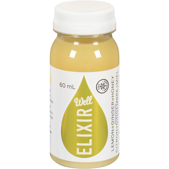 Well Elixir Lemon+Ginger+Honey 60 ml, $6.67/100ml