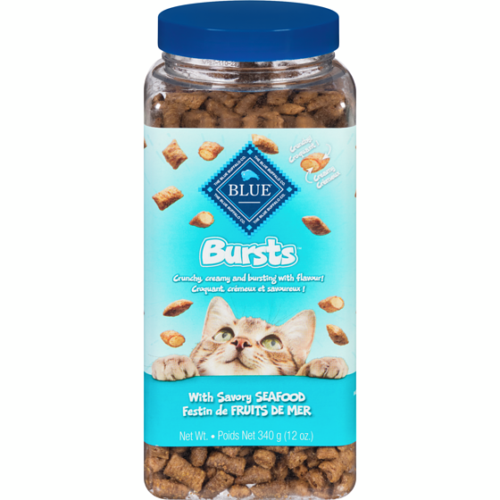 Blue Buffalo Bursts Seafood Cat Treats  340 g, $3.38/100g