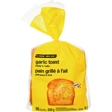 Sans Nom Pain grillé à l’ail prêt pour le four 638 g, 0,71 $/100g