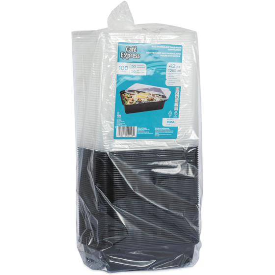 Café Express Contenant rectangulaire pour emporter 42oz 1 ea, 24,99 $/1ch