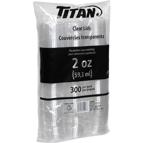 Titan Couvercles transparents 2oz 1 ea, 6,99 $/1ch