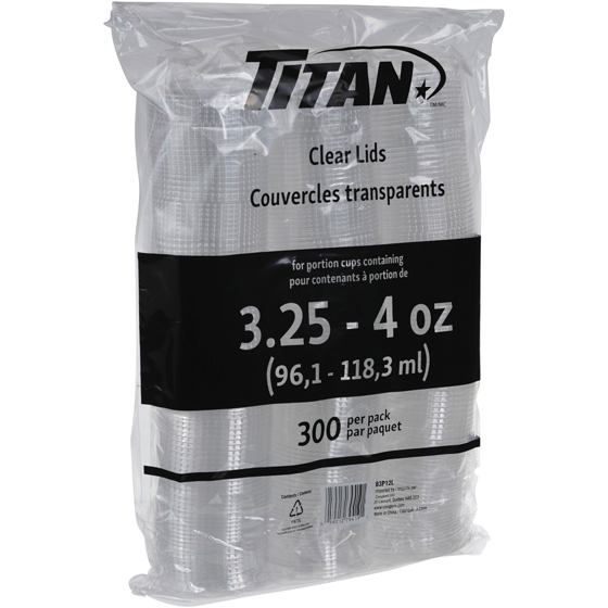 Titan Couvercles transparents 3.25oz-4oz 1 ea, 9,99 $/1ch
