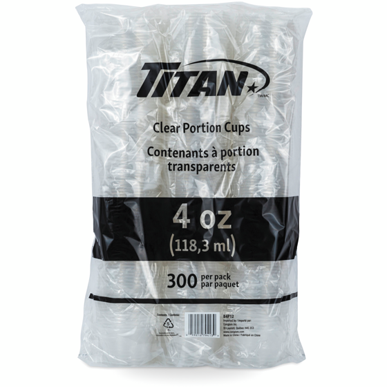 Titan Contenants a portion transparents 4oz 1 ea, 10,99 $/1ch