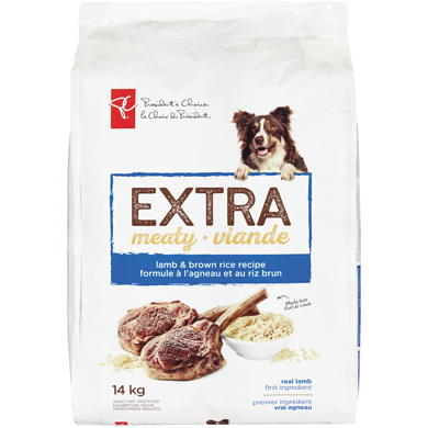 le Choix du Président Nourriture sèche pour chiens adultes formule à l'agneau et au riz brun 14 kg, 0,33 $/100g