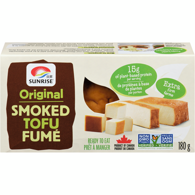 Sunrise Tofu fumé originale 180 g, 2,77 $/100g