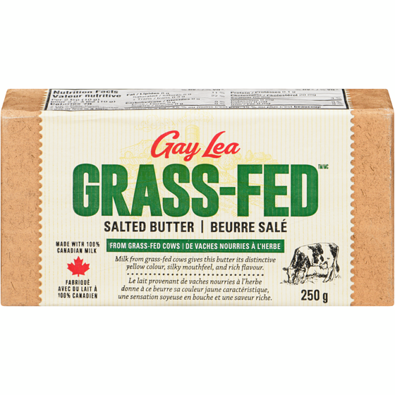 Gay Lea Grass Fed Salted Butter 250 g, $3.40/100g