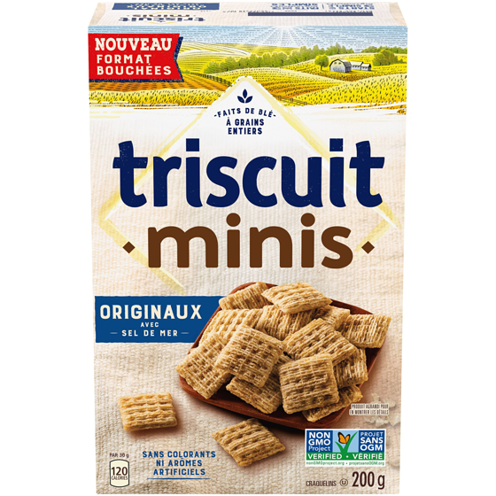 Triscuit Craquelins TRISCUIT Minis originaux 200 g, 1,90 $/100g