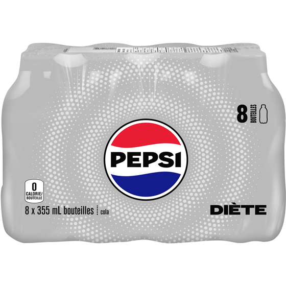 Pepsi Boisson gazeuse Pepsi diète 8x355.0 ml, 2,05 $/100ml