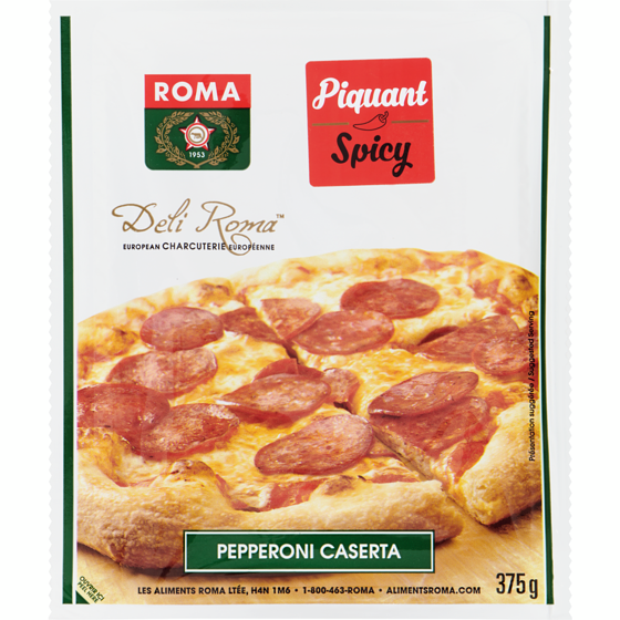 Roma Pepperoni Caserta piquant tranché 375 g, 2,40 $/100g