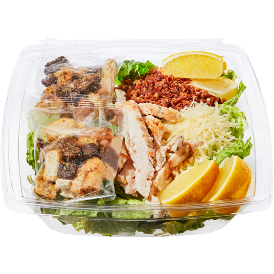null Large Chicken Caesar Salad 555 g, $2.34/100g