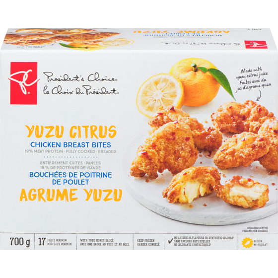 Bouchées de poitrine de poulet à l'agrume yuzu PC