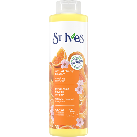St Ives Soap, Energizing Body Wash Citrus & Cherry Blossom 650 ml 650 ml, $1.04/100ml