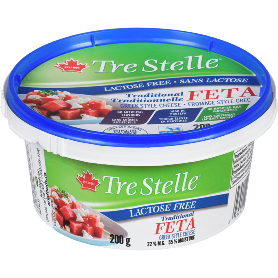 Tre Stelle Lactose Free Feta Cheese 200 g, $4.00/100g