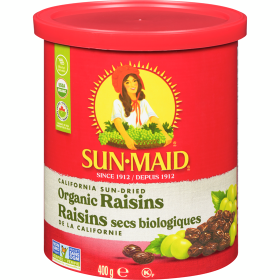 Sunmaid California Sun-Dried Organic Raisin 400 g, $2.25/100g