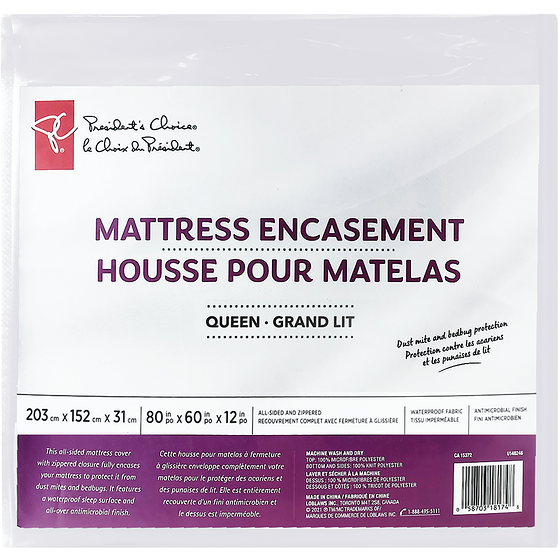 President's Choice President's Choice Queen Mattress Encasement 1 ea, $49.00/1ea