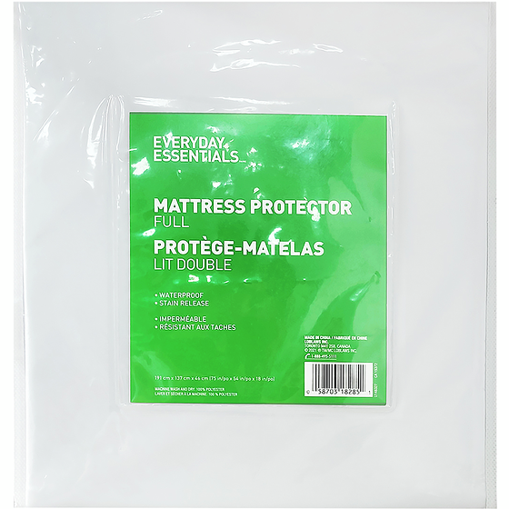 Everyday Essentials Protège-matelas, lit 2 places 1 ea, 29,00 $/1ch